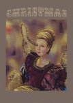 Cartel de mujer ángel vintage pintado