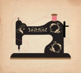 Máquina de coser de la vendimia