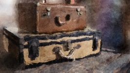 klistermärken vintage resväska