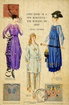 Weinlese-Frauen-französische Postkarte