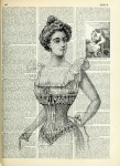 Vintage kobieta nosi gorset
