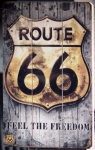 Panneau Vintage Route 66 en bois