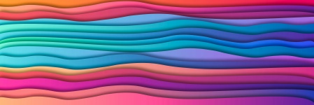 Waves, gradient, pastel, pattern