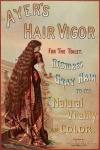 Anúncio de produto de cabelo de mulher
