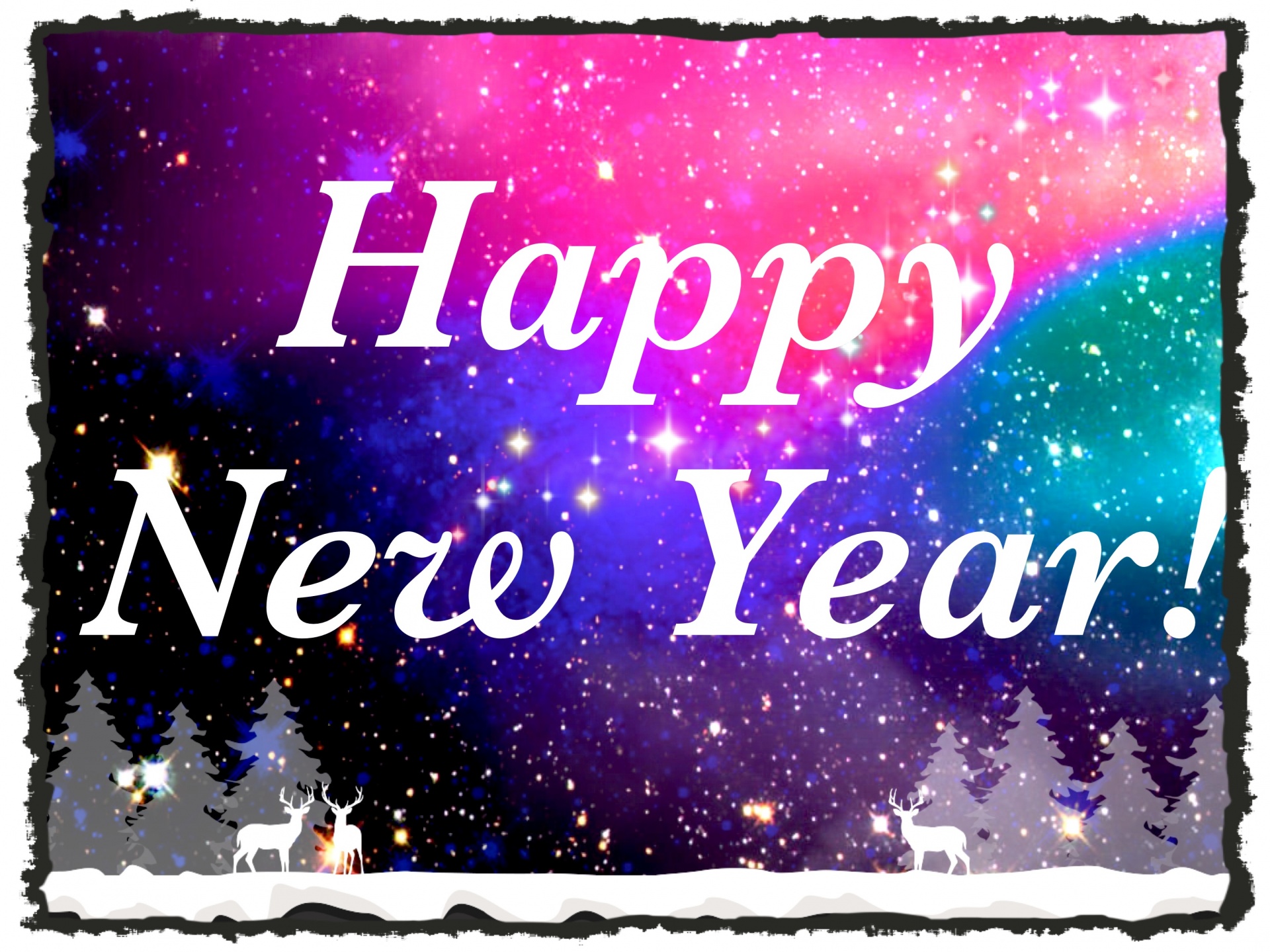 Happy New Year Postcard Free Stock Photo Public Domain Pictures