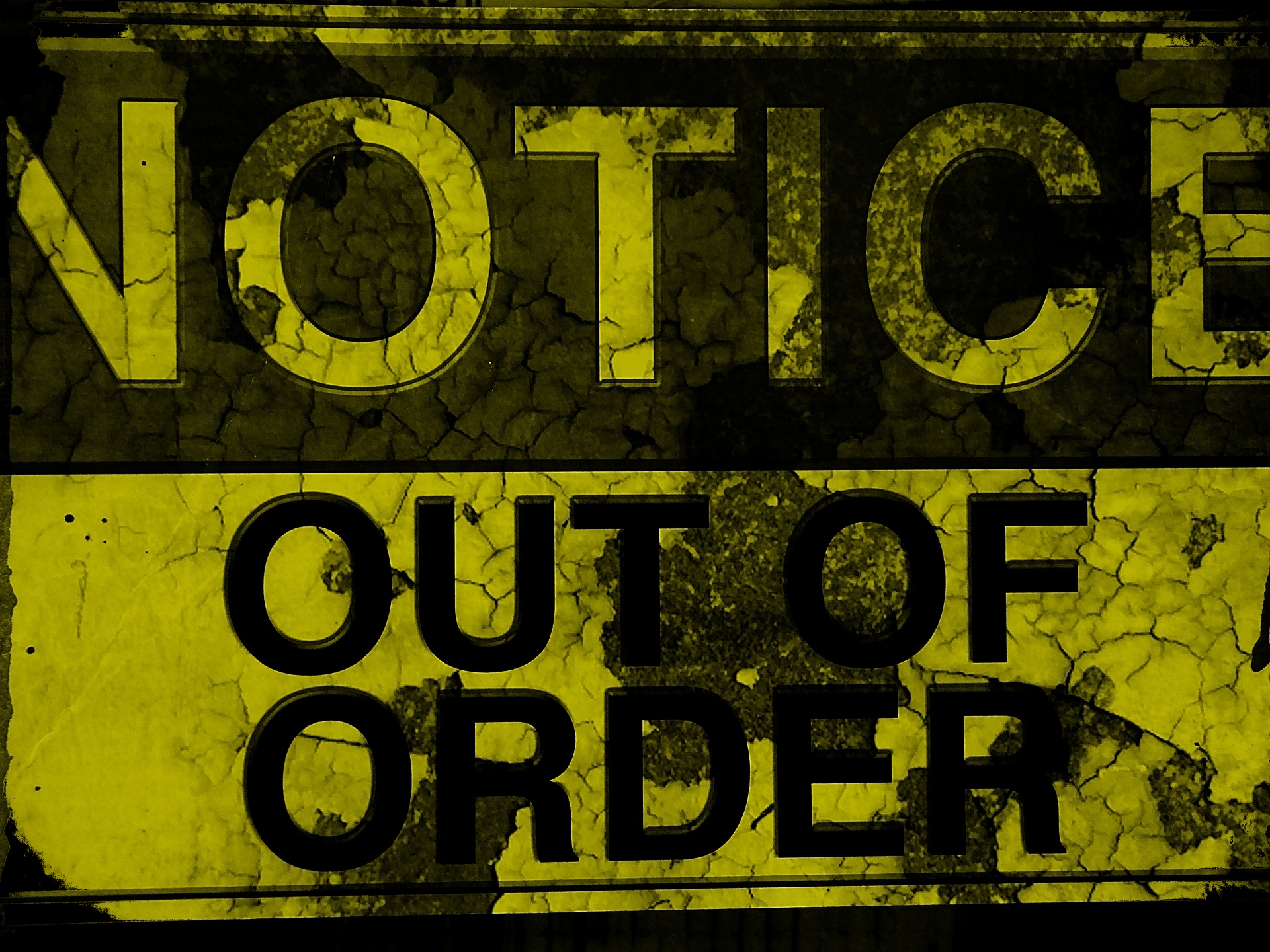 Out Of Order Sign Printable Pdf Free Download