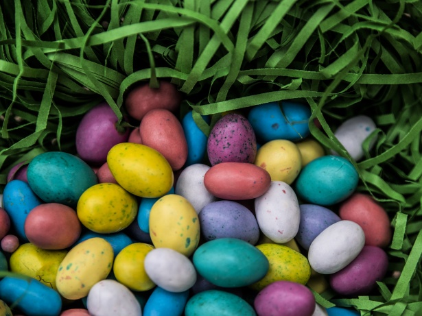 Easter Egg Candies In Grass Free Stock Photo - Public Domain Pictures