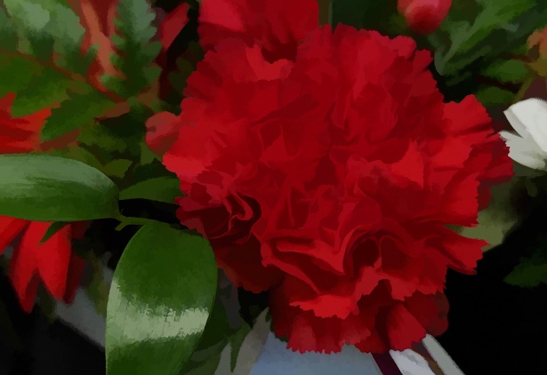 Flor cravo vermelho pintado Foto stock gratuita - Public Domain Pictures
