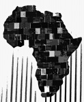 Abstrakcyjny kształt kontynentu afrykańs