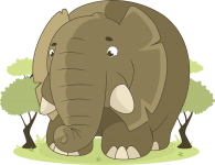 Анимированный слон