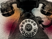 Antique 1940-1950 Telefon
