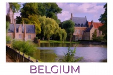 Plakat podróżniczy w Belgii