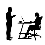 Business Diskussion Silhouette