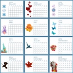 2019 Kalender - Engels