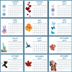 2019 kalendář - francouzština