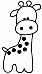 Girafa dos desenhos animados