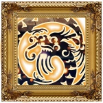 Chinese dragon framed