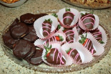 Chocolate Strawberries and Cookies