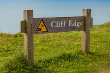 Cliff Edge Sign