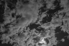 Clouds and Sky Black and white