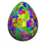 Colorido huevo de pascua png