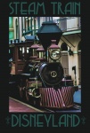 Plakat pociągu Disneyland Vintage