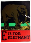 E est pour l'éléphant ABC 1923