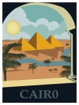 Egipt, Cairo Travel Poster