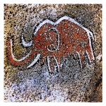 Pintura de caverna de elefante