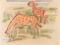 Giraffen door Gustav Heinrich Wolff