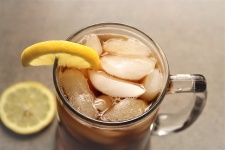 Glass Of Iced Tea With Lemon