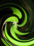 Grön dekorativ spiral