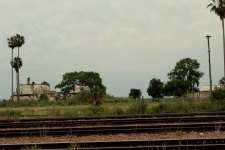 Történelmi romlott vasútállomás