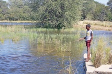 Pescador juvenil de pesca