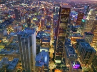 Los Angeles-i város fényei
