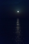 Moon Reflection On Sea