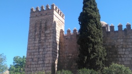 Muren van het Alcazar van Sevilla