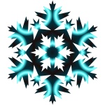 Neon snowflake