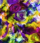 Pictată artă de flori abstract