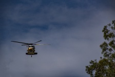 Rescue Helicopter Flying