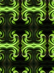 Bezszwowa wzór zieleni spirala