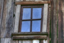 Fenêtre de la cabane