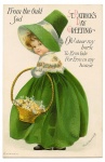 St. Patrick's Day Vintage Mädchen
