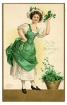 Ziua lui St Patrick Vintage Lady