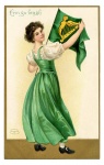 St. Patrick's Day Vintage Lady