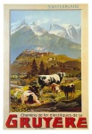 Cartel del viaje de suiza