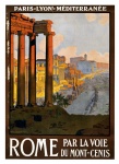 Reise-Plakat Rom-Weinlese