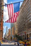 Flaga USA w Nowym Jorku