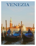 Cartel del viaje de Venecia, Italia