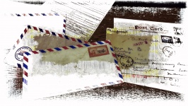 Fond de courrier vintage